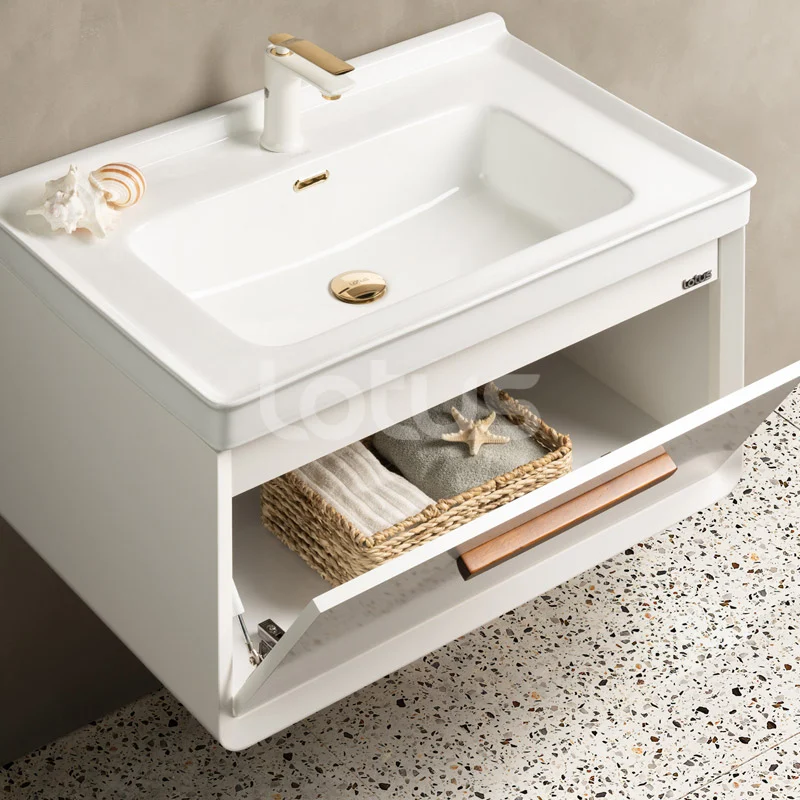 کابینت روشویی حمام لوتوس مدل MILA 800 700-600 با کابین ۸۱۰×۵۱۰