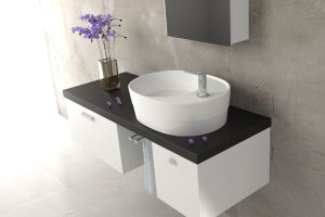 روشویی گلسار مدل استون روکابینتی